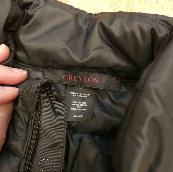 Greyson Black Puffer Vest Xs - Picture 4 of 12